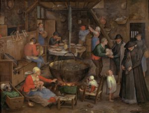 Jan Brueghel d. Ä. (1568-1625): Besuch auf dem Pachthof, um 1597
